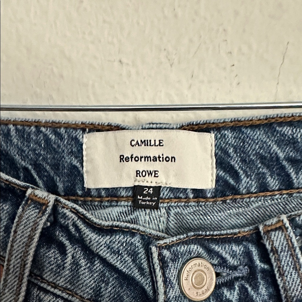 Reformation Blue Denim Jeans - Picture 2 of 6